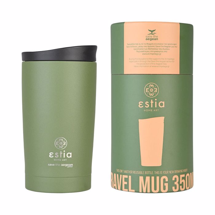 ESTIA Thermos Inox Travel Mug Save the Aegean 350ml Forest Spirit 01-20392